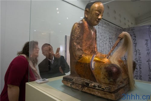 The Buddha statue on display at the Hungarian Natural History Museum in Budapest in March