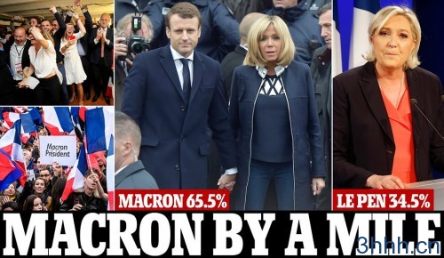 Centrist Emmanuel Macron 